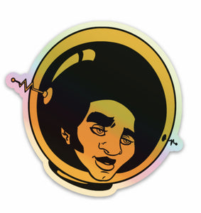 Afronaut Holographic Sticker