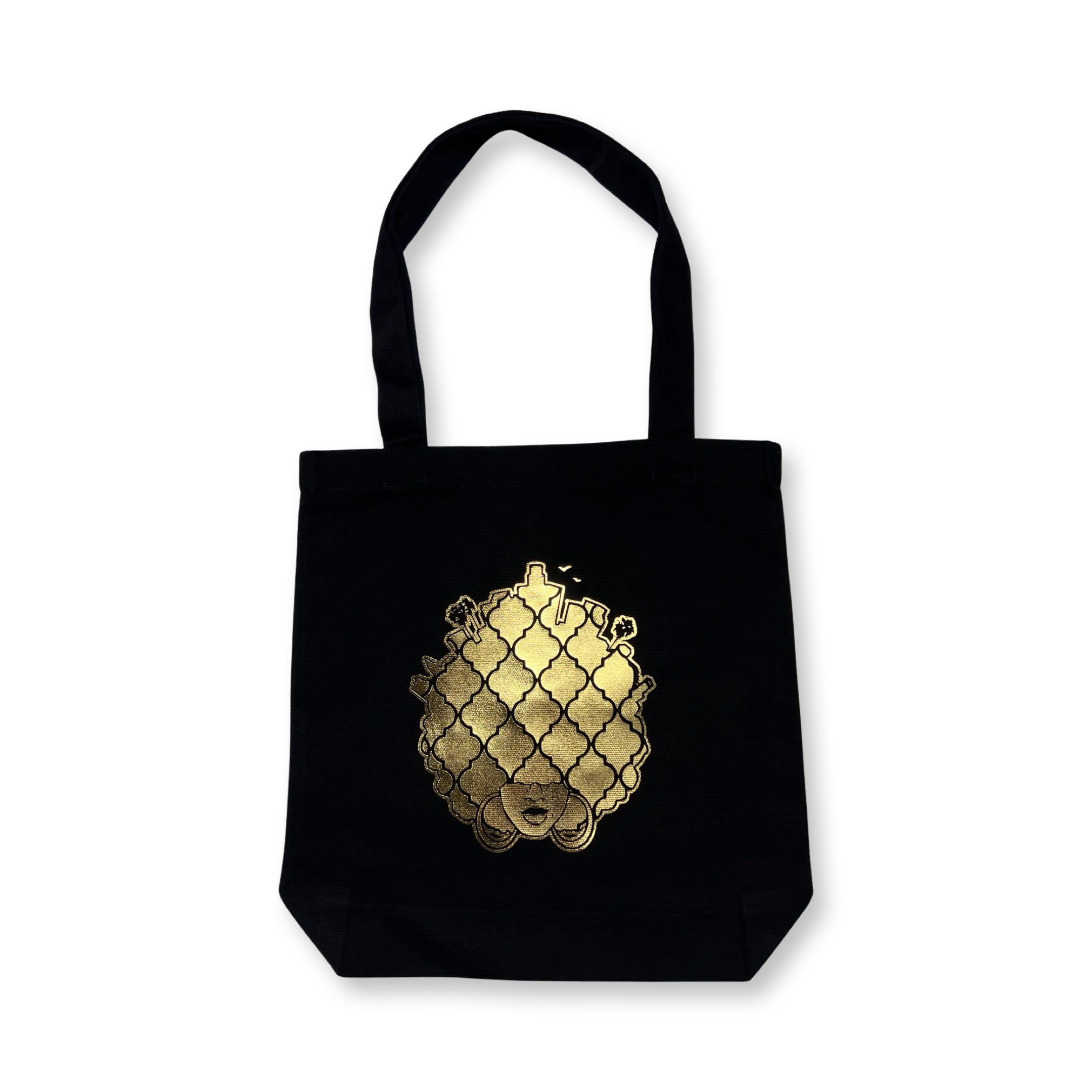 Gold Foil Fro Life Carry Tote