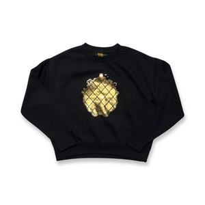 Gold Foil Fro Life Women’s Crop Sweatshirt