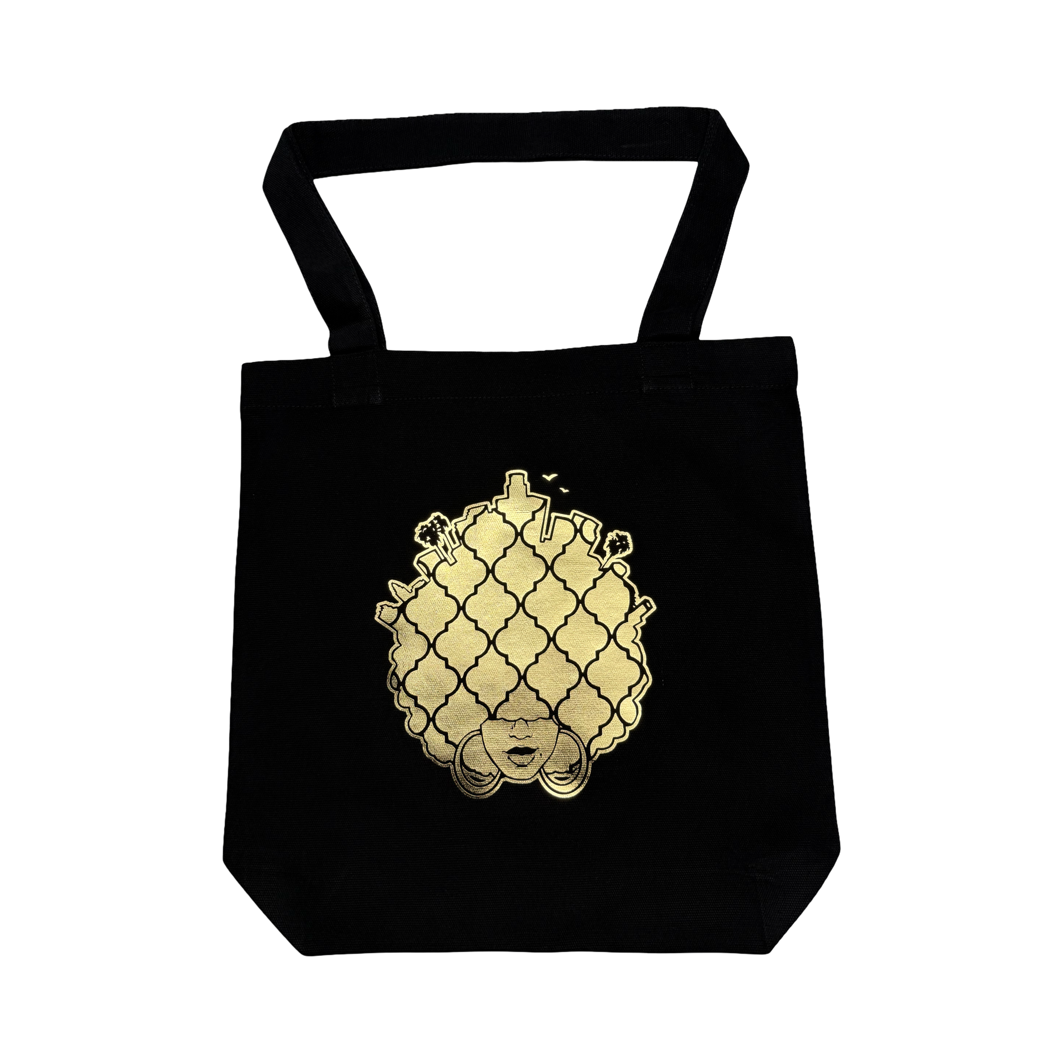 Gold Foil Fro Life Carry Tote